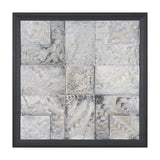 Layered Alloy II by Studio M a handmade Original 3D Textured Framed Artwork by Mercana at Eve Furniture
