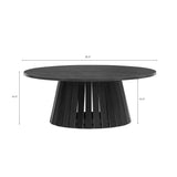 Layla 35.4" Coffee Table in Black by Manhattan Comfort at Eve Furniture