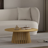 Layla 35.4" Coffee Table in Natural Oak by Manhattan Comfort at Eve Furniture