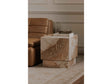 Layla Breccia Beige Marble Side Table