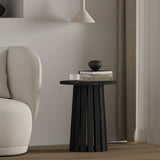 Layla End Table in Black by Manhattan Comfort at Eve Furniture