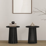 Layla End Table in Black (set of 2) by Manhattan Comfort at Eve Furniture