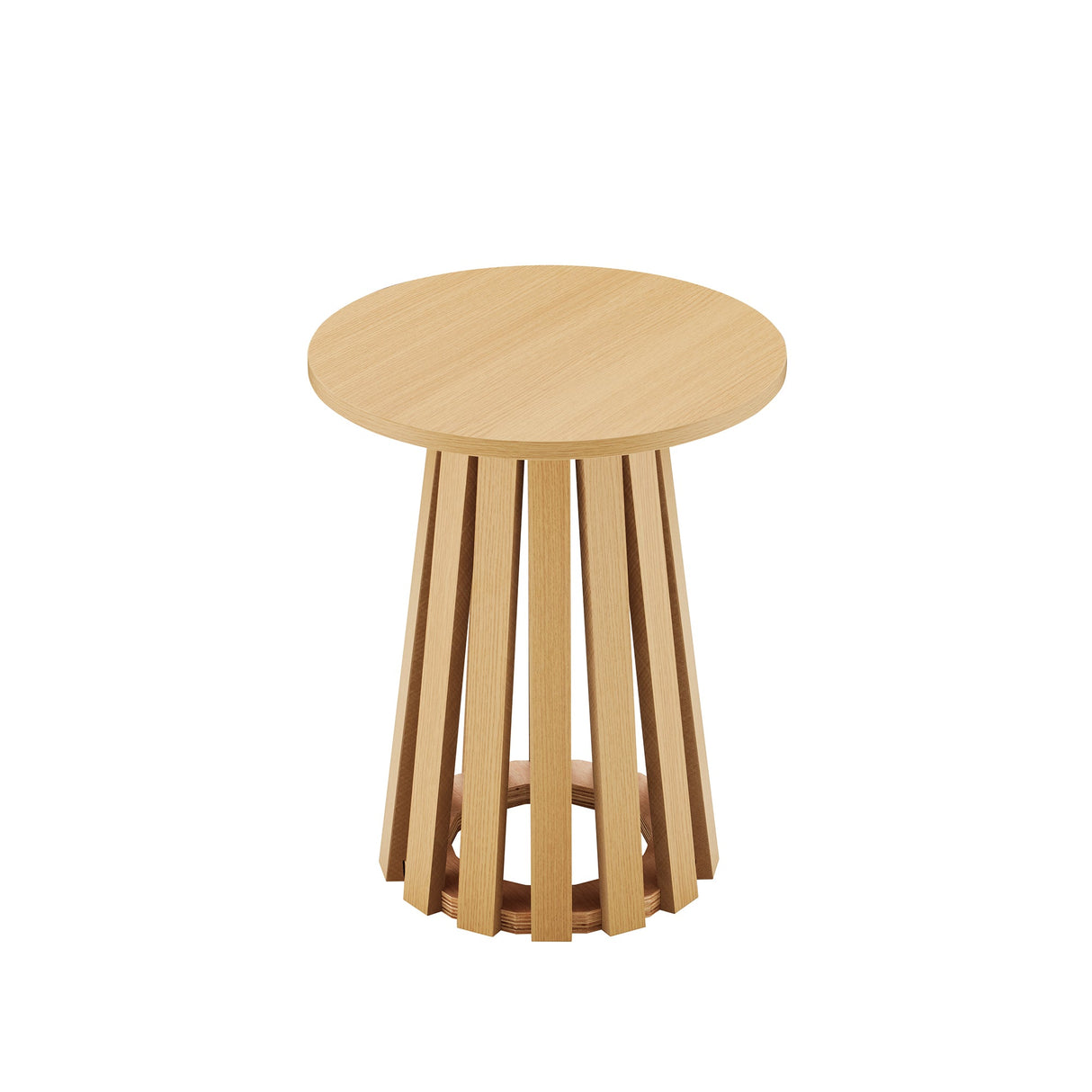 Layla End Table in Natural Oak by Manhattan Comfort at Eve Furniture