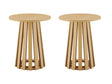 Layla End Table in Natural Oak (set of 2) by Manhattan Comfort at Eve Furniture