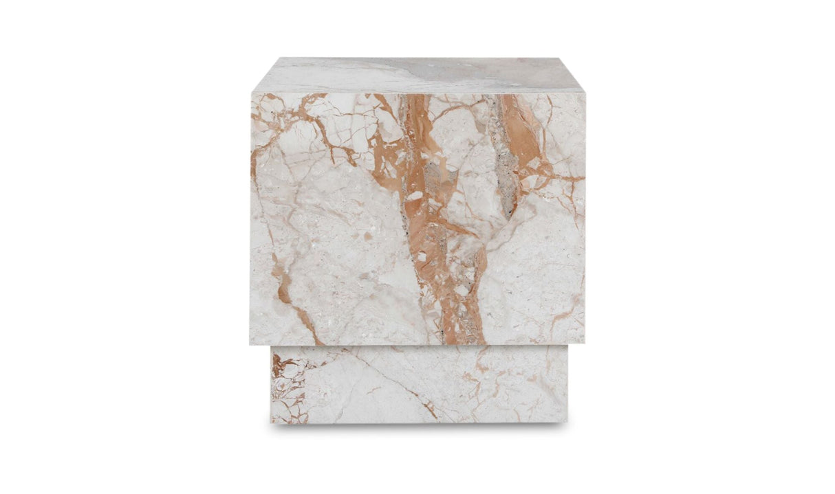 Layla Side Table Breccia Marble by Moe's Home at Eve Furniture