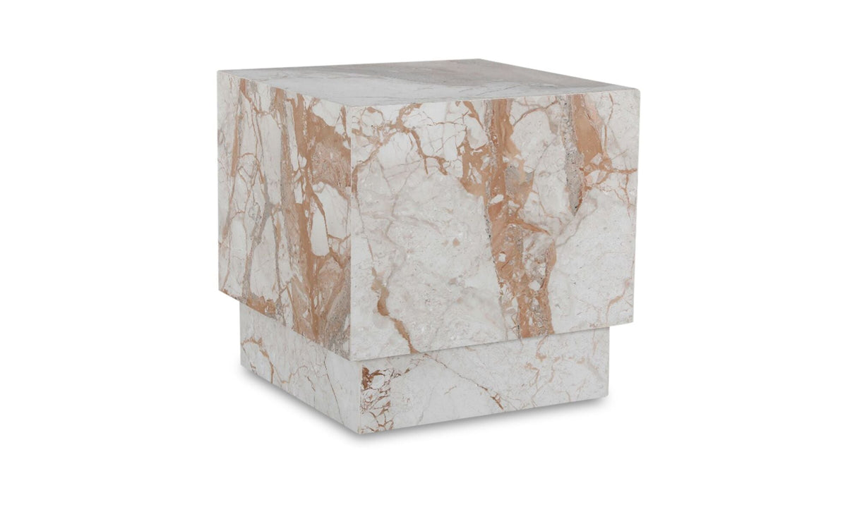 Layla Side Table Breccia Marble by Moe's Home at Eve Furniture