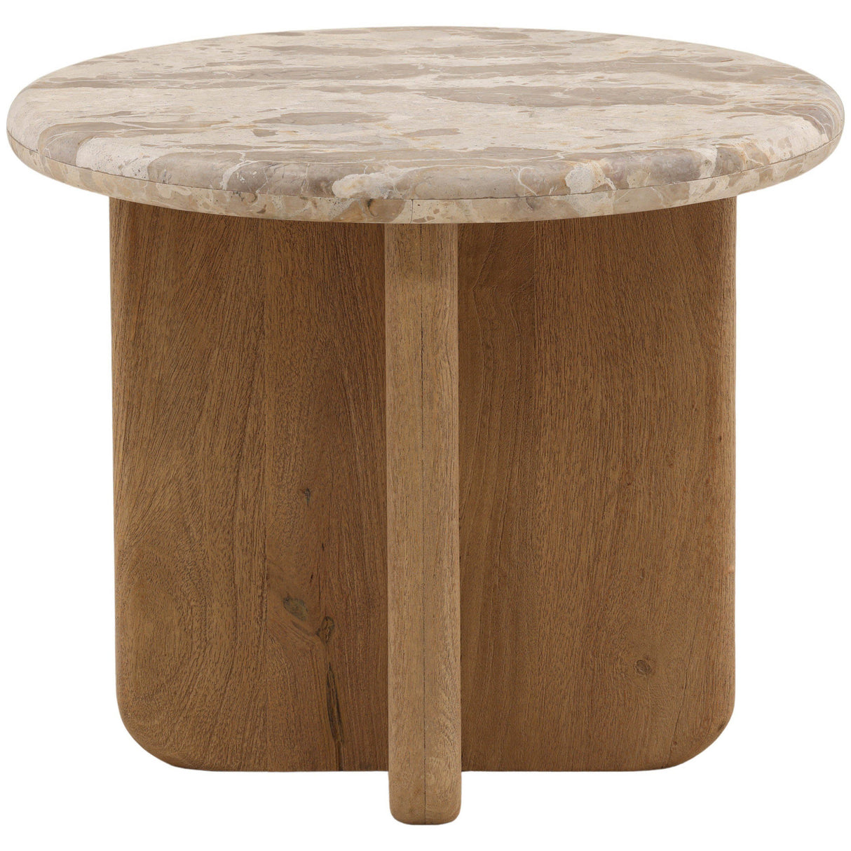 Layna Side Table, Beige by Dovetail at Eve Furniture