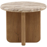 Layna Side Table, Beige by Dovetail at Eve Furniture