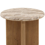 Layna Side Table, Beige by Dovetail at Eve Furniture