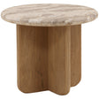 Layna Side Table, Beige by Dovetail at Eve Furniture