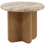 Layna Side Table, Beige by Dovetail at Eve Furniture