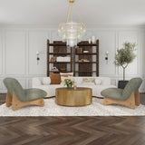 Layne Coffee Table with Casters - Light Brown by Classic Home at Eve Furniture
