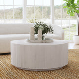 Layne Coffee Table with Casters - Milk White by Classic Home at Eve Furniture