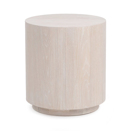 Layne Milk White 20 Round End Table by Classic Home at Eve Furniture