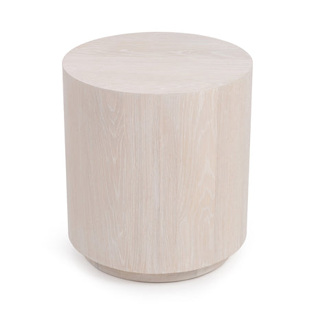 Layne Milk White 20 Round End Table by Classic Home at Eve Furniture
