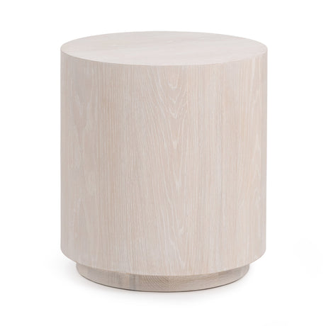 Layne Milk White 20 Round End Table by Classic Home at Eve Furniture