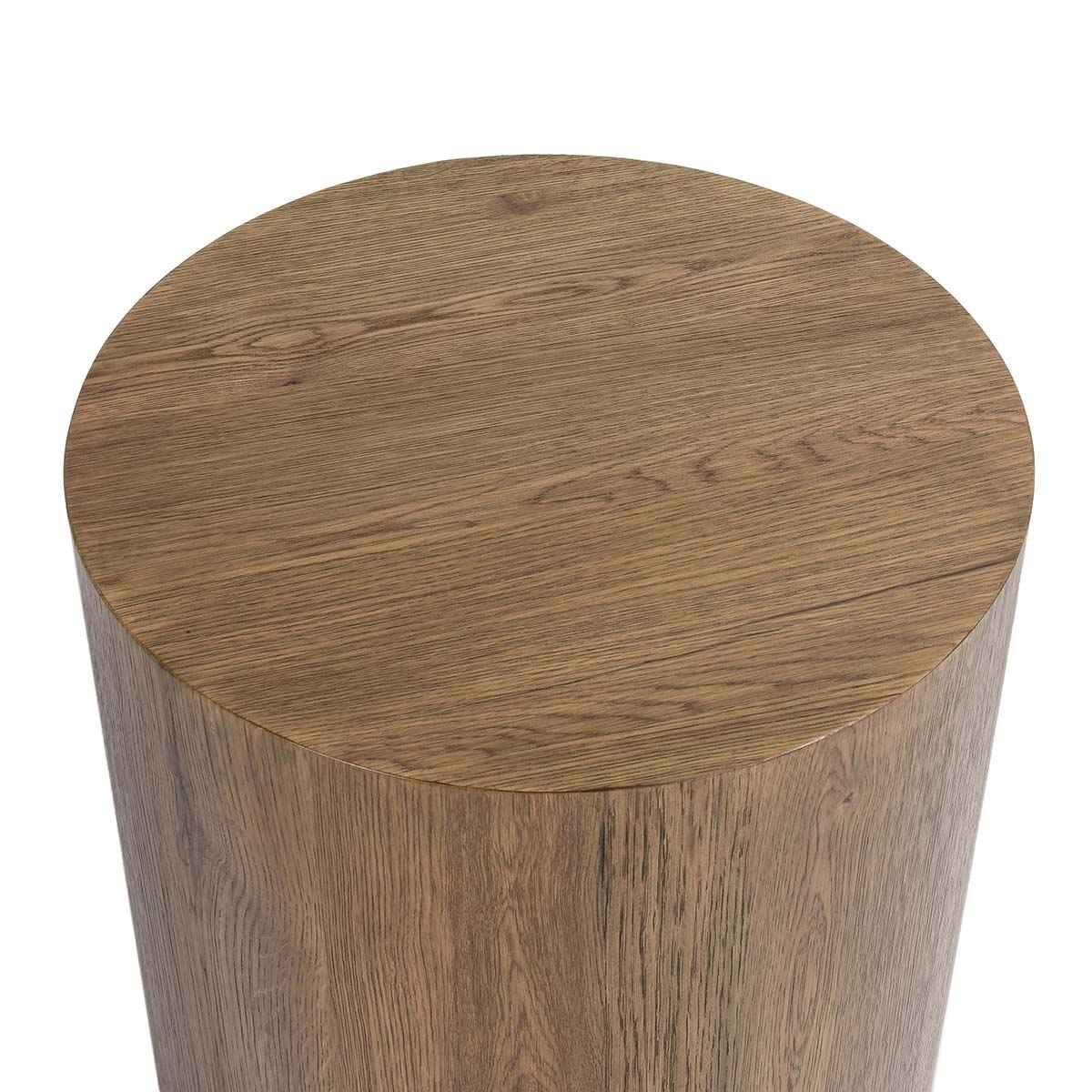 Layne Light Brown Round End Table by Classic Home at Eve Furniture