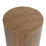 Layne Light Brown Round End Table by Classic Home at Eve Furniture