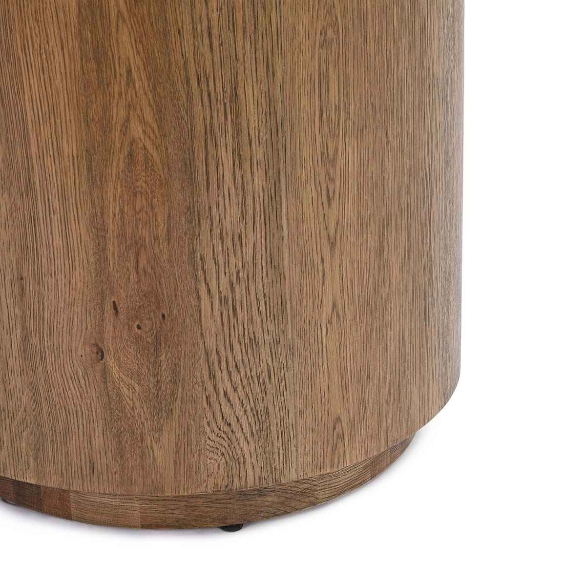 Layne Light Brown Round End Table by Classic Home at Eve Furniture
