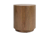 Layne Light Brown Round End Table by Classic Home at Eve Furniture