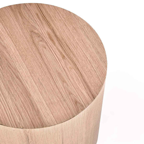 Layne Natural Round End Table by Classic Home at Eve Furniture