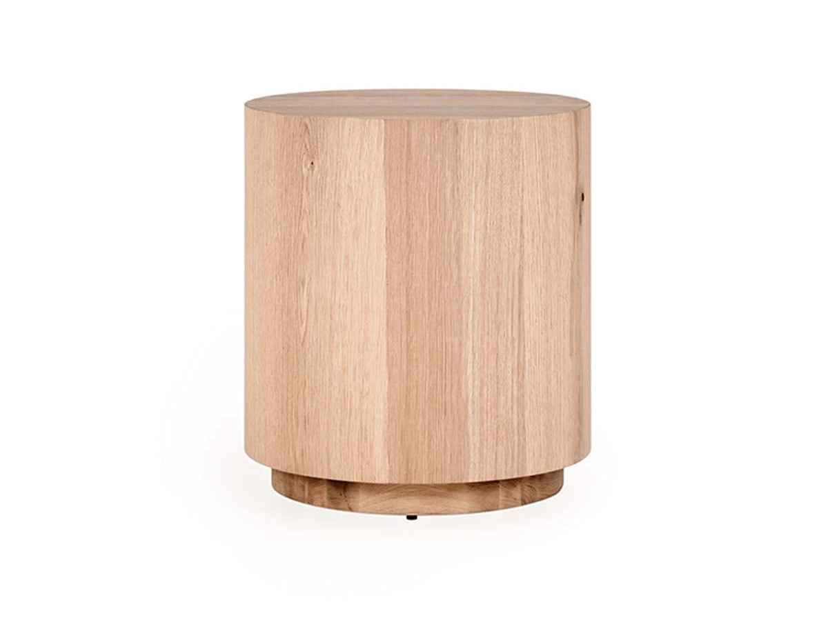 Layne Natural Round End Table by Classic Home at Eve Furniture