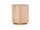 Layne Natural Round End Table by Classic Home at Eve Furniture