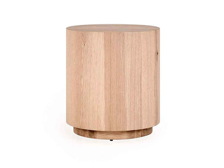 Layne Natural Round End Table by Classic Home at Eve Furniture