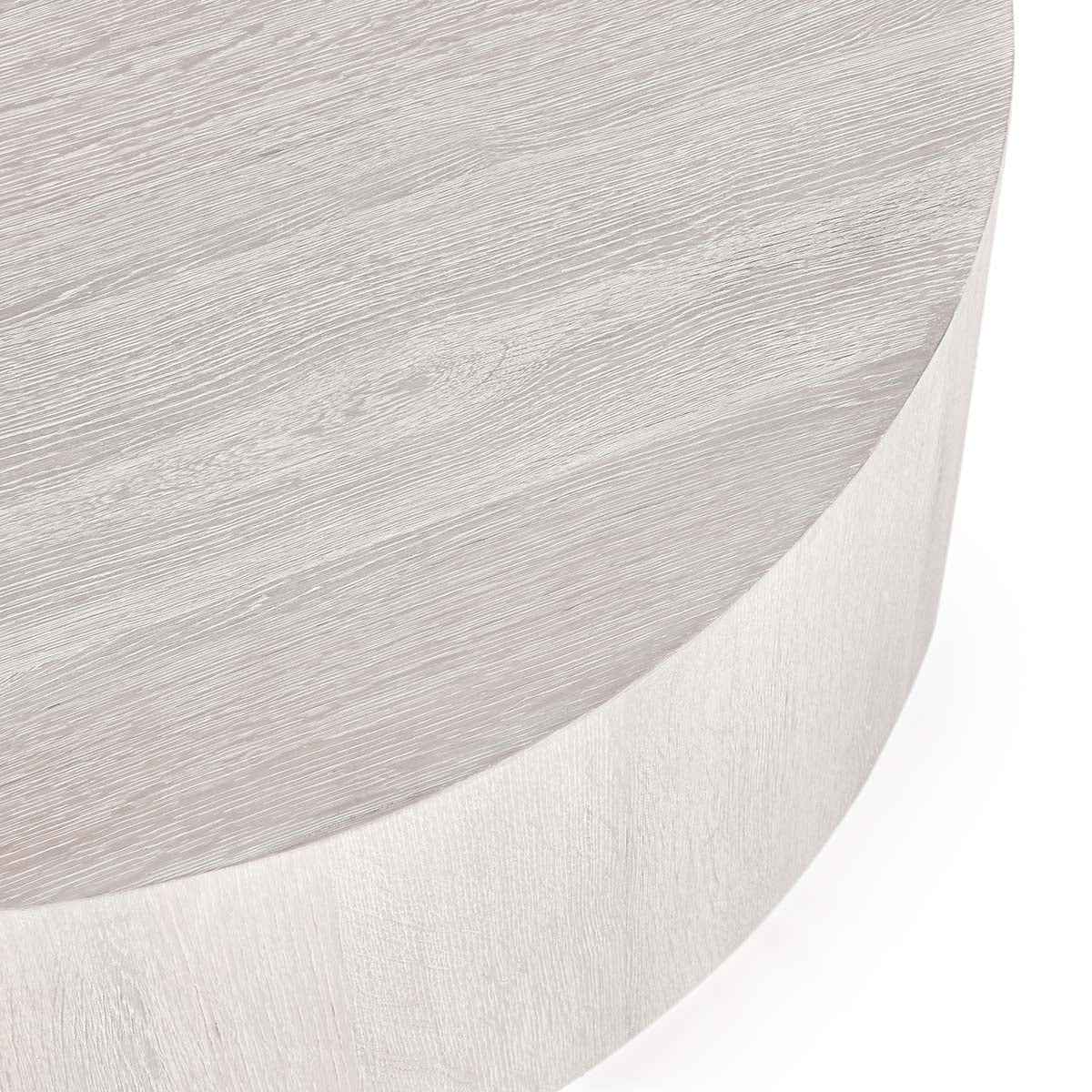Layne Whitewash Round Coffee Table by Classic Home at Eve Furniture