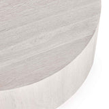 Layne Whitewash Round Coffee Table by Classic Home at Eve Furniture