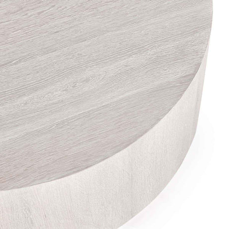 Layne Whitewash Round Coffee Table by Classic Home at Eve Furniture