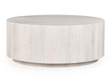 Layne Whitewash Round Coffee Table by Classic Home at Eve Furniture