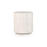 Layne Whitewash Round End Table by Classic Home at Eve Furniture
