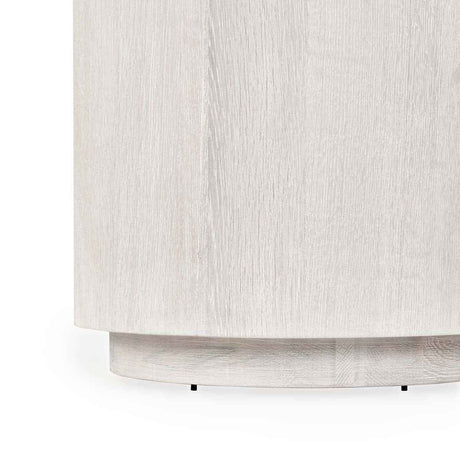 Layne Whitewash Round End Table by Classic Home at Eve Furniture