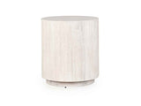 Layne Whitewash Round End Table by Classic Home at Eve Furniture