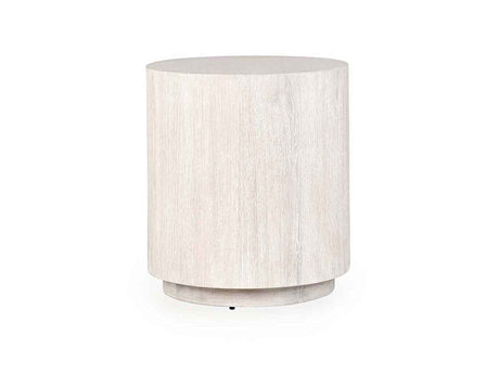 Layne Whitewash Round End Table by Classic Home at Eve Furniture