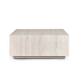 Layne Whitewash Square Coffee Table by Classic Home at Eve Furniture