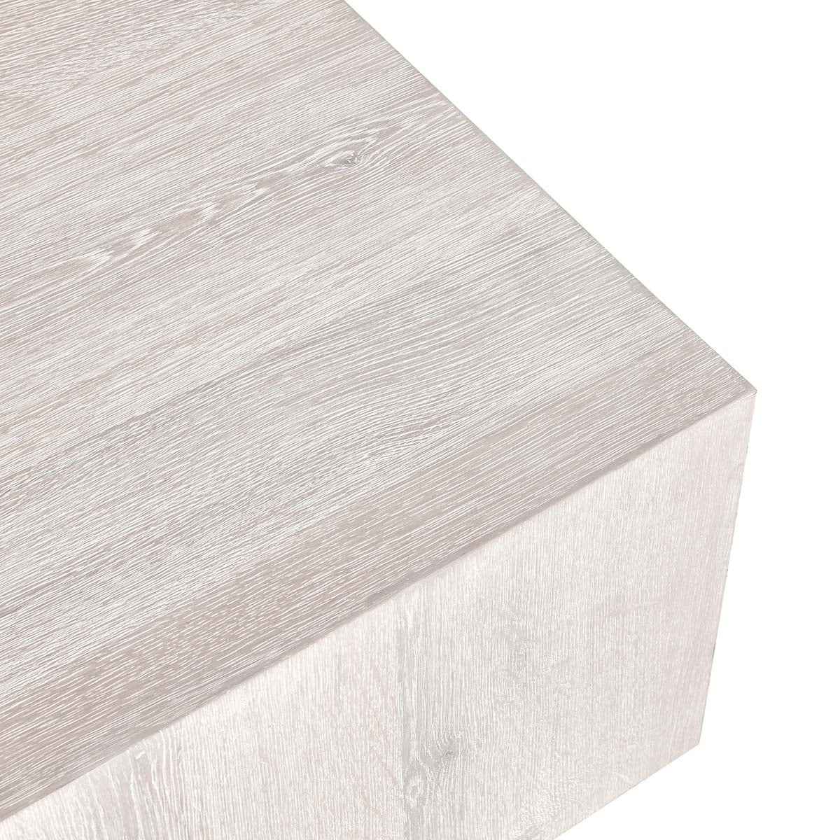 Layne Whitewash Square Coffee Table by Classic Home at Eve Furniture