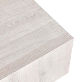 Layne Whitewash Square Coffee Table by Classic Home at Eve Furniture