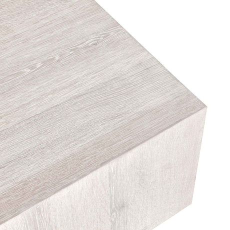 Layne Whitewash Square Coffee Table by Classic Home at Eve Furniture