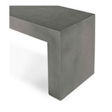 Lazarus Dark Grey Outdoor Bench