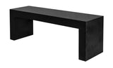 Lazarus Outdoor Bench Black by Moe's Home at Eve Furniture