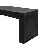 Lazarus Outdoor Bench Black by Moe's Home at Eve Furniture