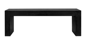 Lazarus Outdoor Bench Black by Moe's Home at Eve Furniture