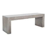 Lazarus Outdoor Bench Dark Grey by Moe's Home at Eve Furniture