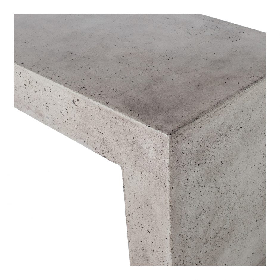 Lazarus Outdoor Bench Dark Grey by Moe's Home at Eve Furniture