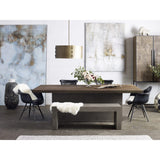 Lazarus Outdoor Bench Dark Grey by Moe's Home at Eve Furniture