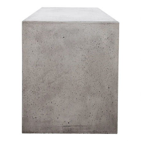 Lazarus Outdoor Bench Dark Grey by Moe's Home at Eve Furniture