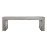 Lazarus Outdoor Bench Dark Grey by Moe's Home at Eve Furniture
