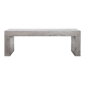 Lazarus Outdoor Bench Dark Grey by Moe's Home at Eve Furniture